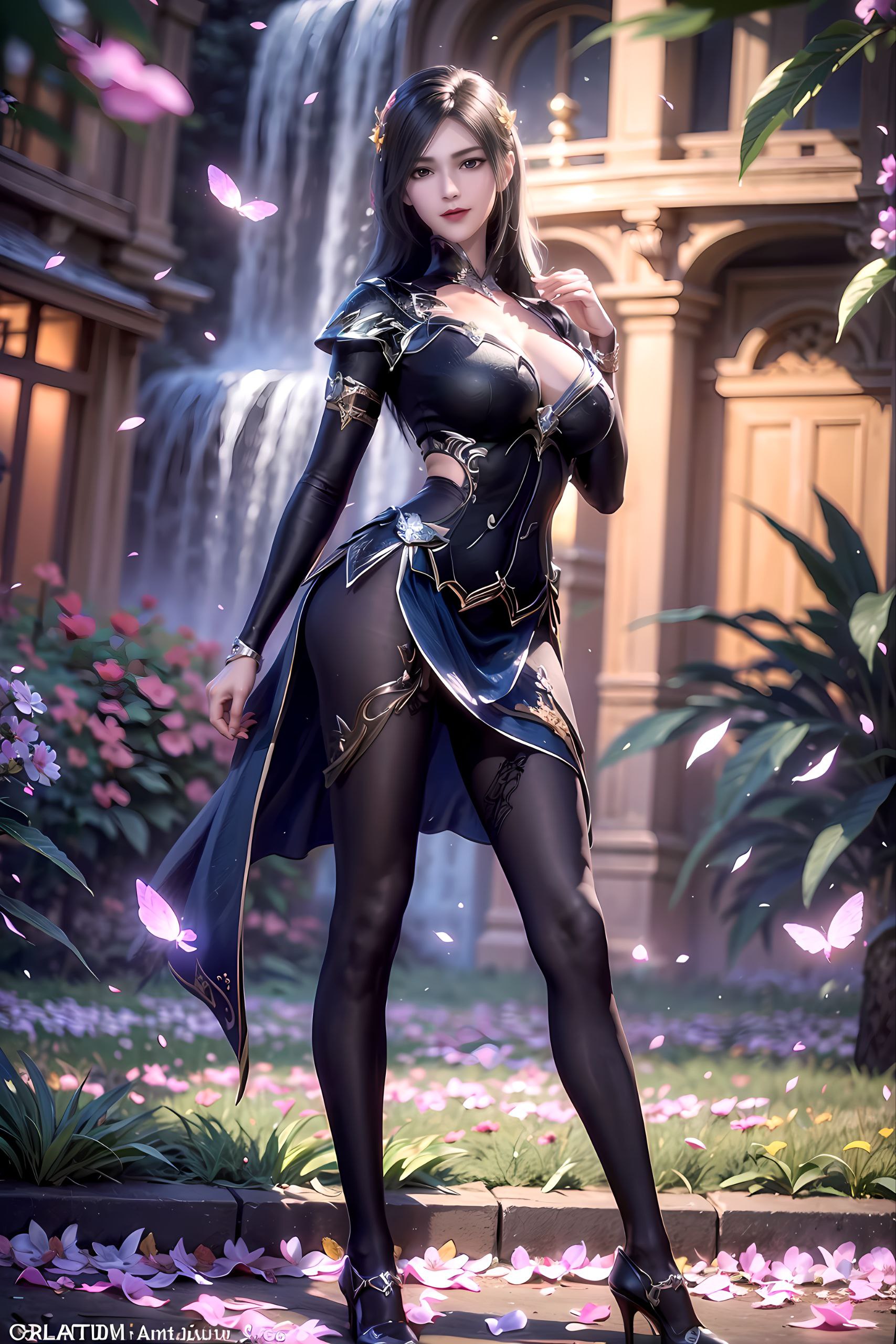 她以各种美